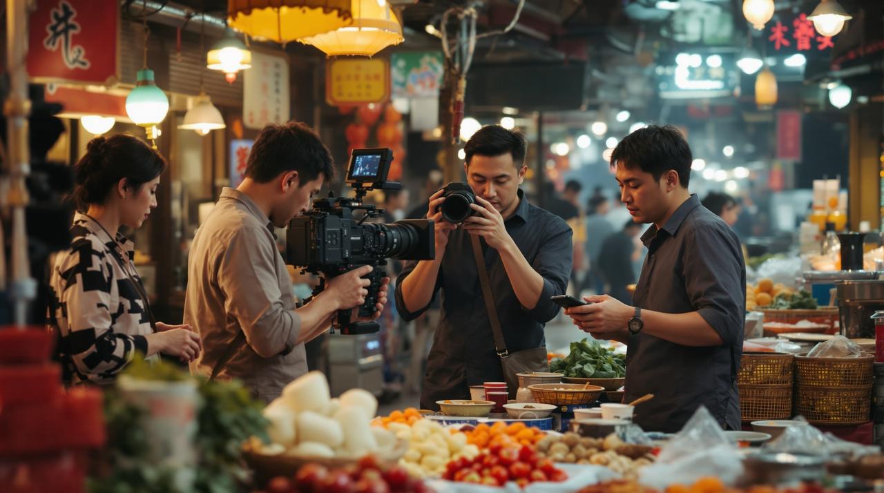 蓝天影视首部4K HDR纪录片《美食江湖》定档五一 - 蓝天影视新闻配图